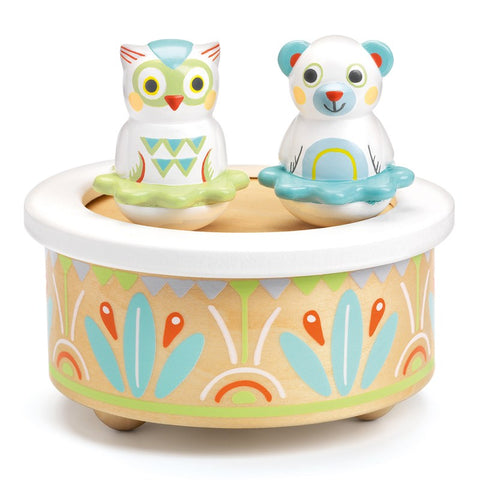 Djeco - Owl and Bear Magnetics Music Toy