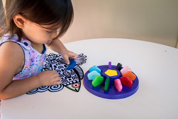 Djeco - 12 Toddler Flower Crayons