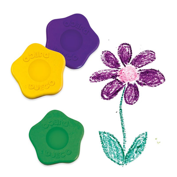 Djeco - 12 Toddler Flower Crayons