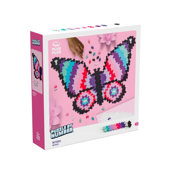 Plus-Plus - Puzzle by Number - Butterfly 800pcs