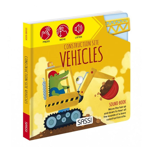 Sassi - Sound Book - Construction Site Vehicles